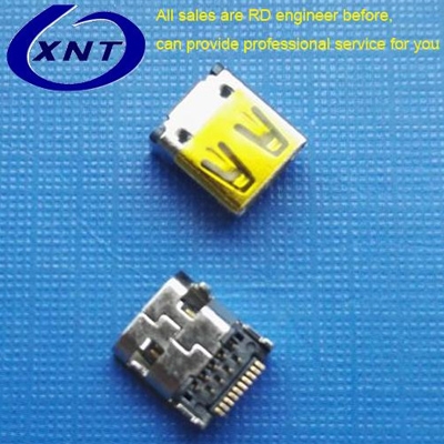 上海HDMI D TYPE 母座 板上型 外殼DIP
