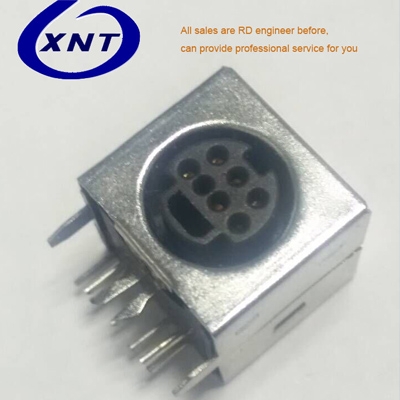 上海MINI DIN 母座 7PIN dip 外殼DIP
