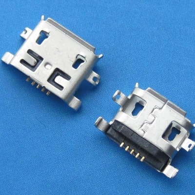 上海microUSB B type 沉板0.8mm 有翻邊