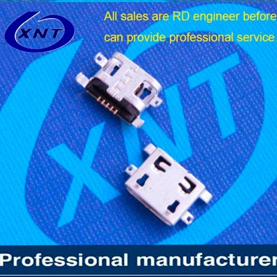 上海microUSB B type 5pin 無卷邊沉板0.75mm