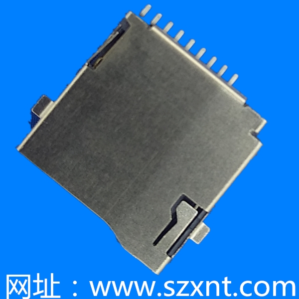 東莞TF卡座/microSD push 沉板0.9mm外焊帶偵測(cè)