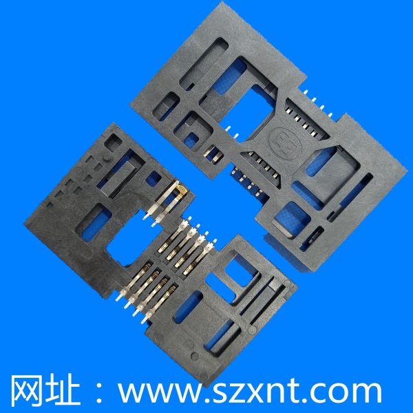 上海Smart card拉拔 8+2pin IC卡座