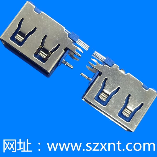 上海USB 側(cè)插 短體 藍(lán)膠
