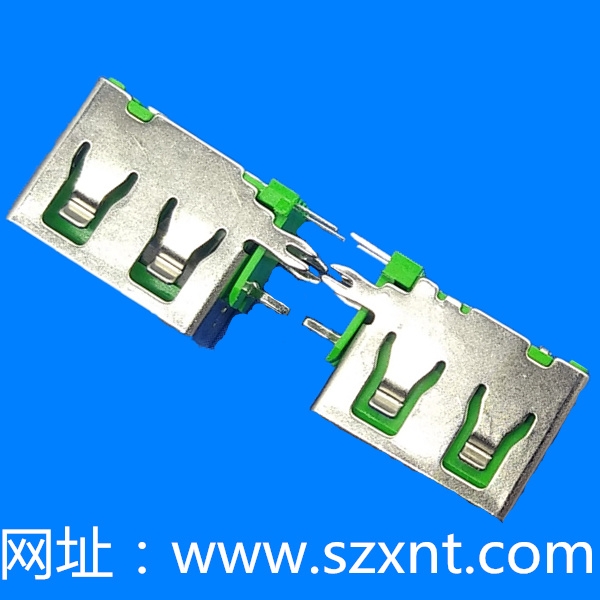 上海USB 短體 側(cè)插 綠色膠芯