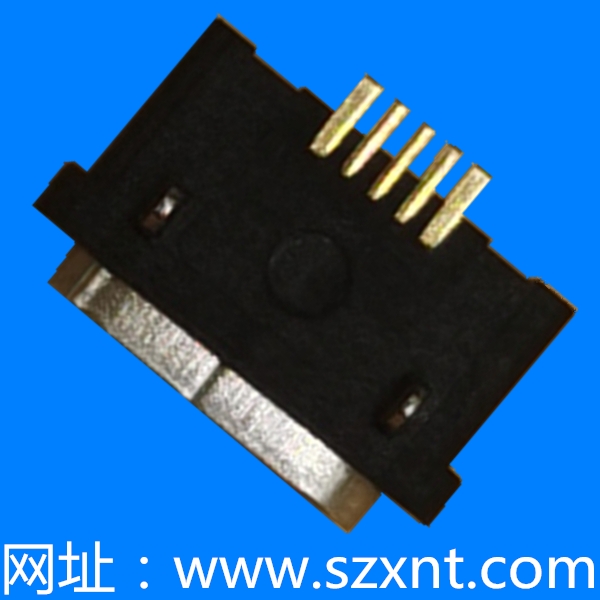上海MICRO USB 板上平口 防水 長頭