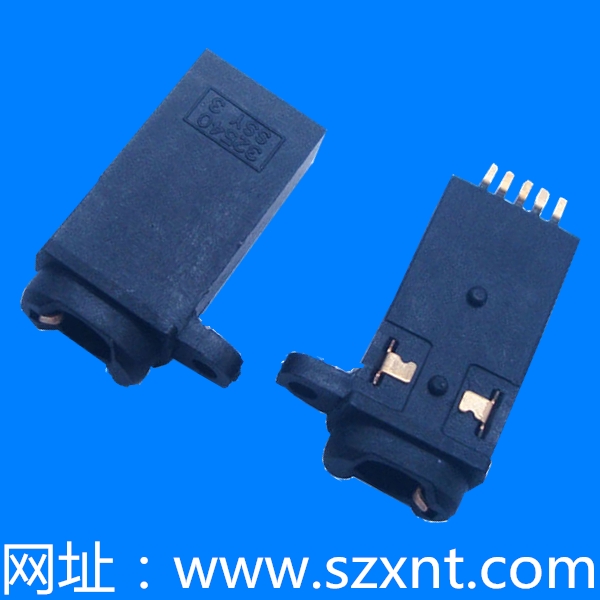 上海防水耳機(jī)座 板上側(cè)邊帶定位孔 5P
