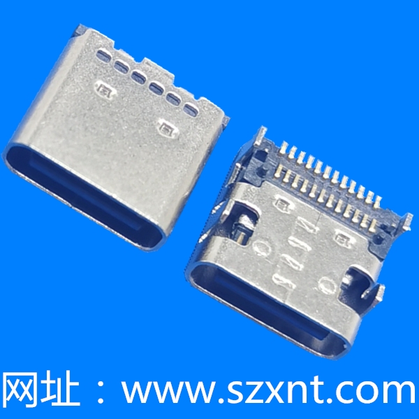 上海TYPE C 24P 板上四腳插 端子雙排貼片