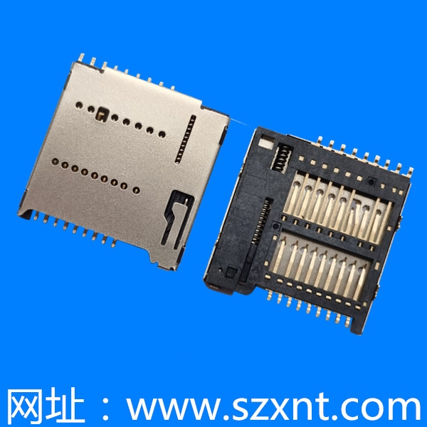 東莞UHS-II MICRO SD push 4.1卡座1.50H  TF/MICRO SD 4.1/7.1 PUSH/PUSH 卡座